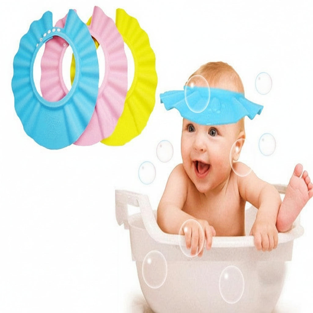 Children&#039;s Bath Shampoo Cap Adjustable Shampoo Cap Mother And Baby Supplies Baby Shower Cap Ear Protection Adjustable