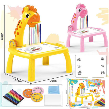 Cross-border Intelligent Children&#039;s Projection Drawing Board Enlightenment Early Education Drawing Board Table Painting Graffiti Drawing Board Children&#039;s Toys Wholesale