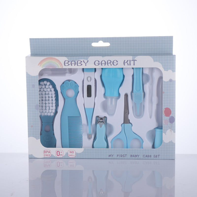 Baby Brush Comb Nasal Aspirator Set Thermometer Tool Care Ten-piece Set