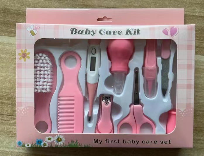 Baby Brush Comb Nasal Aspirator Set Thermometer Tool Care Ten-piece Set