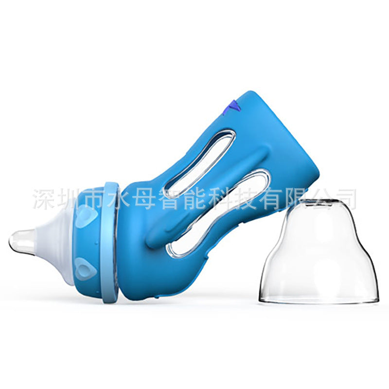 Baby Bottle Temperature-sensitive Wide-diameter Glass Anti-fall, Anti-flatulence, Anti-choking Newborn Bottle