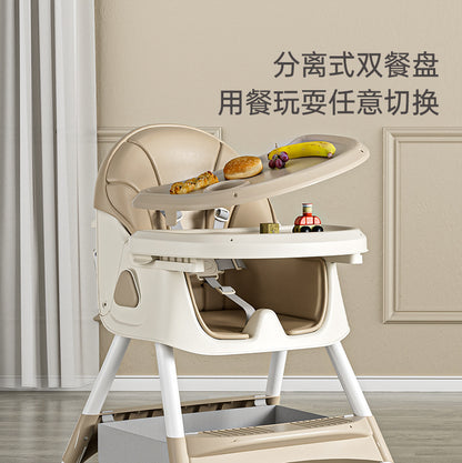 Baby Dining Chair Multifunctional Variable Rocking Horse Baby Chair Height Adjustable Sitting Reclining Children&#039;s Dining Chair
