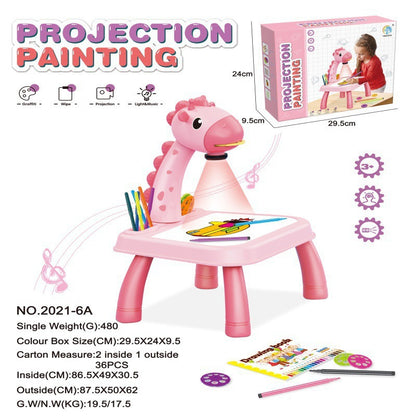 Cross-border Intelligent Children&#039;s Projection Drawing Board Enlightenment Early Education Drawing Board Table Painting Graffiti Drawing Board Children&#039;s Toys Wholesale